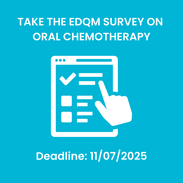 New survey on oral chemotherapy for patients, professional societies and pharmacists