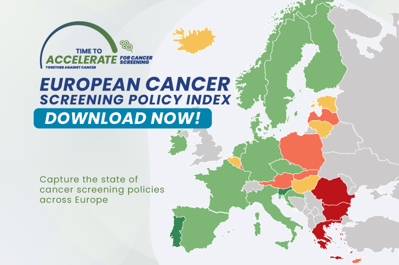 PRESS RELEASE - HOW IS YOUR COUNTRY DOING ON CANCER SCREENING? NEW TOOL TO MONITOR CANCER SCREENING POLICIES