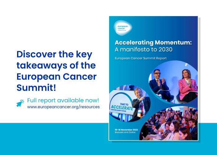 Launching the European Cancer Summit 2023 Report