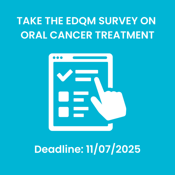 New survey on oral cancer treatment for patients, professional societies and pharmacists